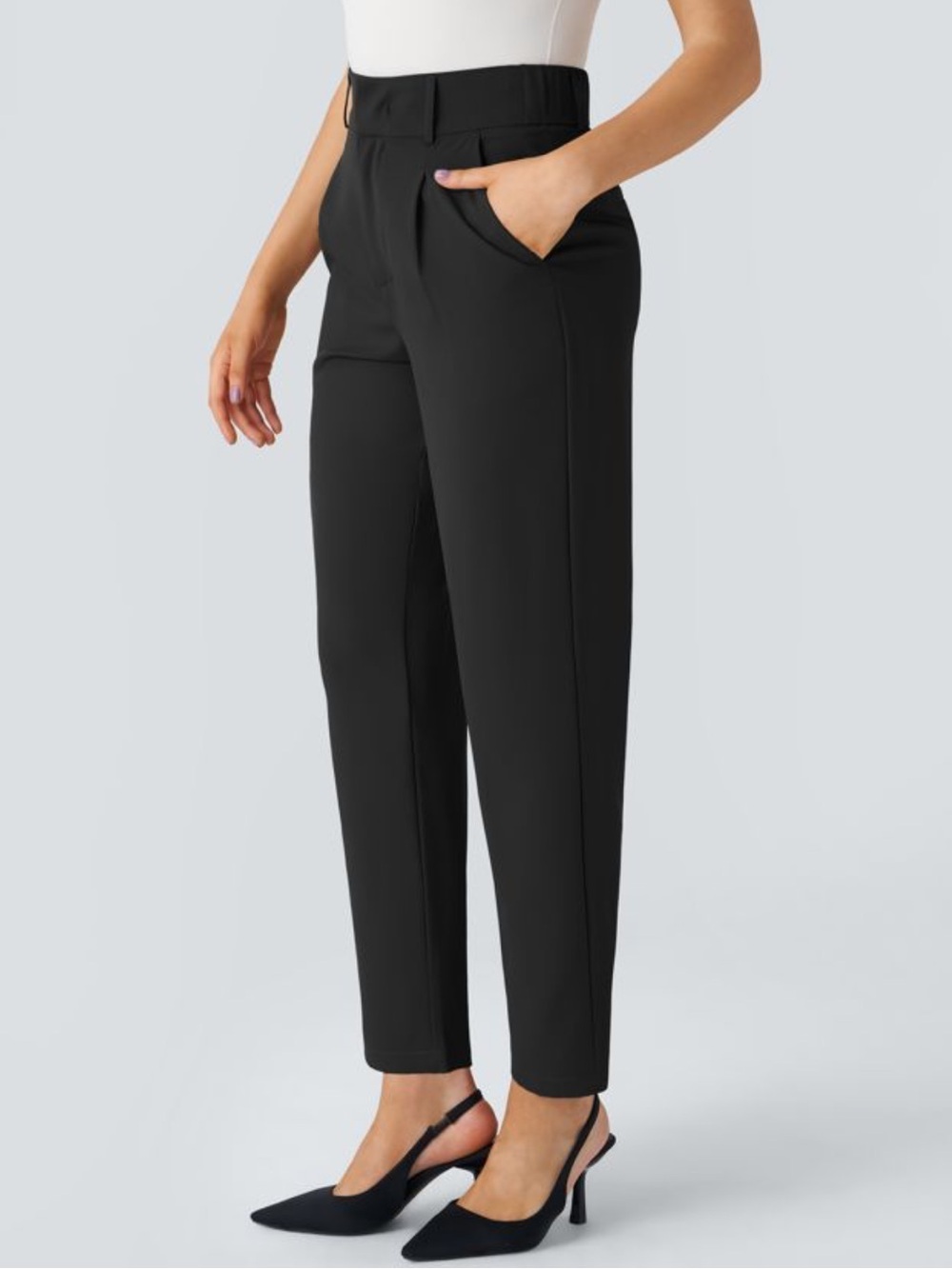 HALARA Black Straight-Leg Women's Pants